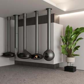 现代壁炉3D模型下载